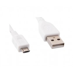 KABEL MICRO USB 1,8M BIAŁY